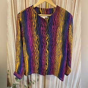 Vintage Jordan Multicolor Striped blouse